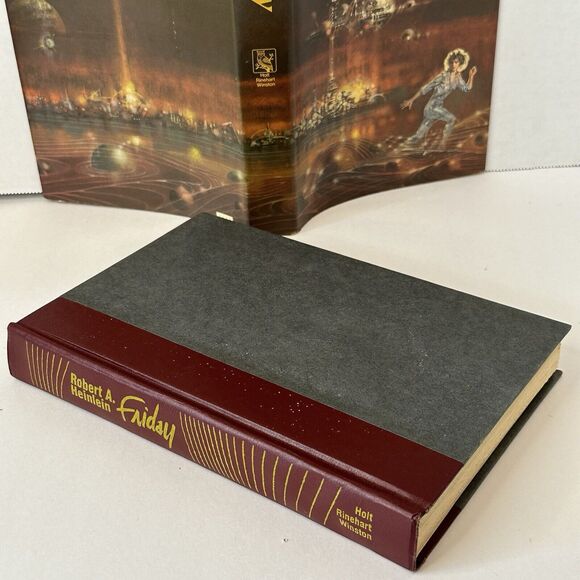 Friday, Robert Heinlein 1982 First Edit Hardback Book Club Science Fiction VTG - Picture 5 of 11